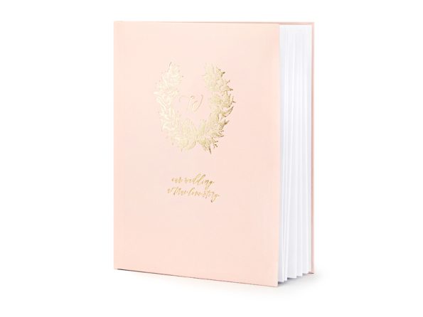 esküvői vendégkönyv rózsaszín