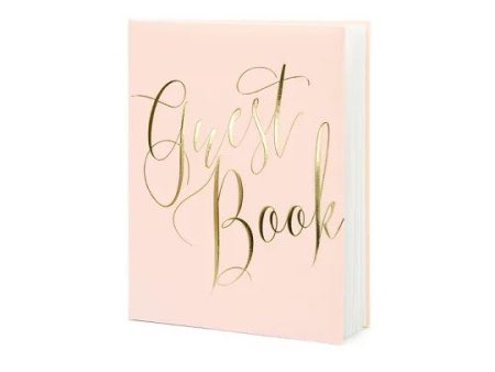 rózsaszín esküvői vendégkönyv